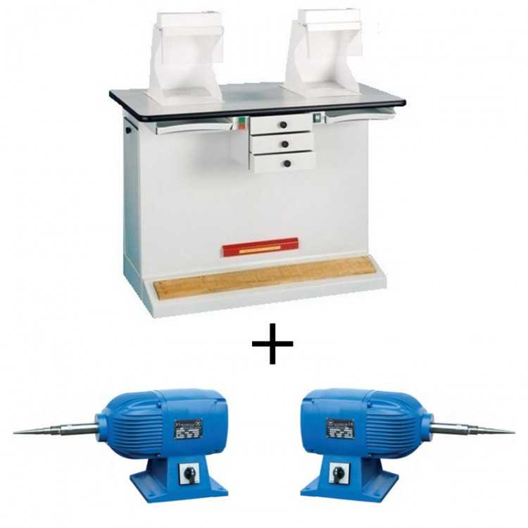 TABLE A POLIR 2 POSTES + MOTEURS
