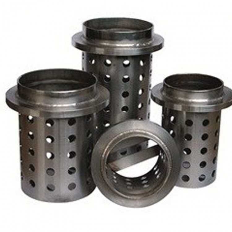 CYLINDRE INOX PERFORE 80 X H100 BRIDE