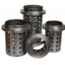 CYLINDRE INOX PERFORE 90 X H120 BRIDE