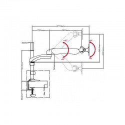 BRAS ORIENTABLE OPTIKA SZ-STL5 LED (POUR TETE SZM)