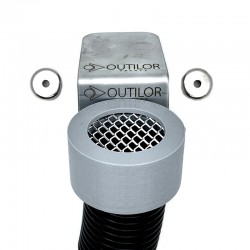 Support aimanté pour tuyau d'aspirateur + aimants