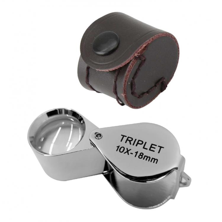 LOUPE 10X PLIANTE + ETUI 18MM TRIPLET LOUPE 10X PLIANTE + ETUI 18MM TRIPLET