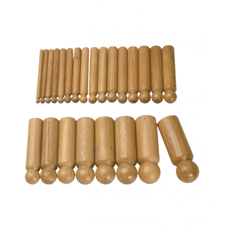 BOUTEROLLES BOIS JEU DE 24 (10 A 25)