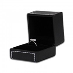 ECRIN BAGUE CUIR NOIR INTERIEUR NOIR