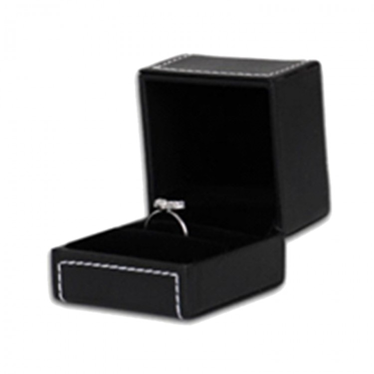 ECRIN BAGUE CUIR NOIR INTERIEUR NOIR