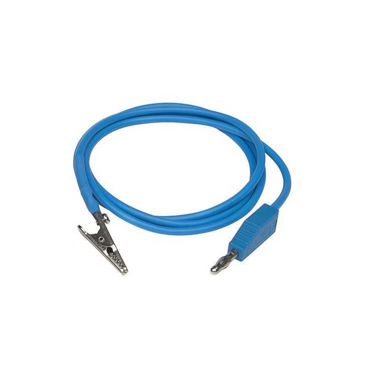 CABLE BLEU AVEC PINCE CROCODILE POUR FIXING PUK CABLE BLEU AVEC PINCE CROCODILE POUR FIXING PUK