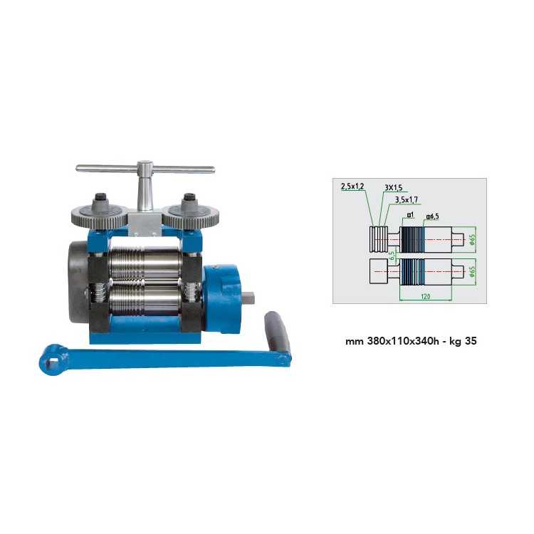 LAMINOIR ELF120RR REDUCTEUR + ROULETTES