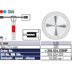 DISQUE DIAMANTE 355.524.220