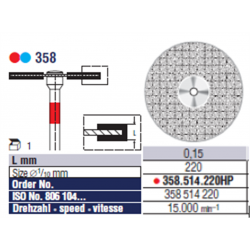 DISQUE DIAMANTE 358.514.220 (épaisseur 0.15)