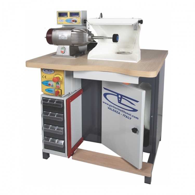 TABLE A POLIR 1 POSTE AVEC MOTEUR A VITESSE VARIABLE GARBARINO