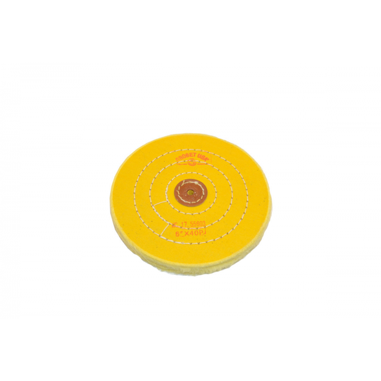 DISQUE TOILE COUSUE JAUNE Ø15CM X 40F