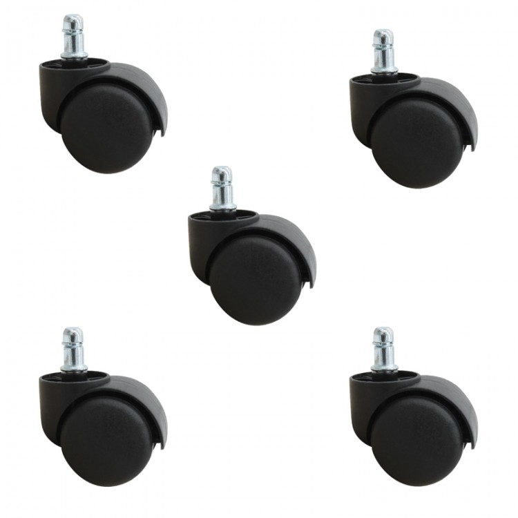 Roulettes pour chaise ou tabouret x 5