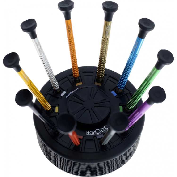 JEU DE 10 TOURNEVIS HORLOGER + 10 MECHES HOROTEC JEU DE 10 TOURNEVIS HORLOGER + 10 MECHES HOROTEC