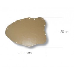 PEAU D'ETABLI CLAIRE - 8 RIVETS PEAU EPAISSE