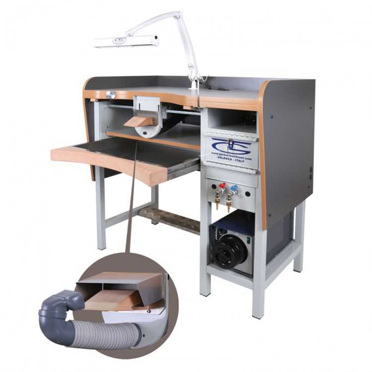 ETABLI 1 PLACE INOX - ASPIRATION STANDARD - LAMPE LED ETABLI 1 PLACE INOX - ASPIRATION STANDARD - LAMPE LED