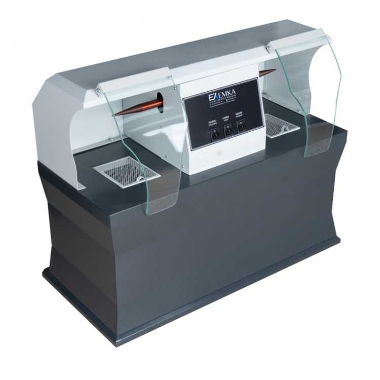 Machine de polissage compacte EK-2 – 2 postes – Aspiration 2500 m³/h Machine de polissage compacte EK-2 – 2 postes – Aspiration 2500 m³/h