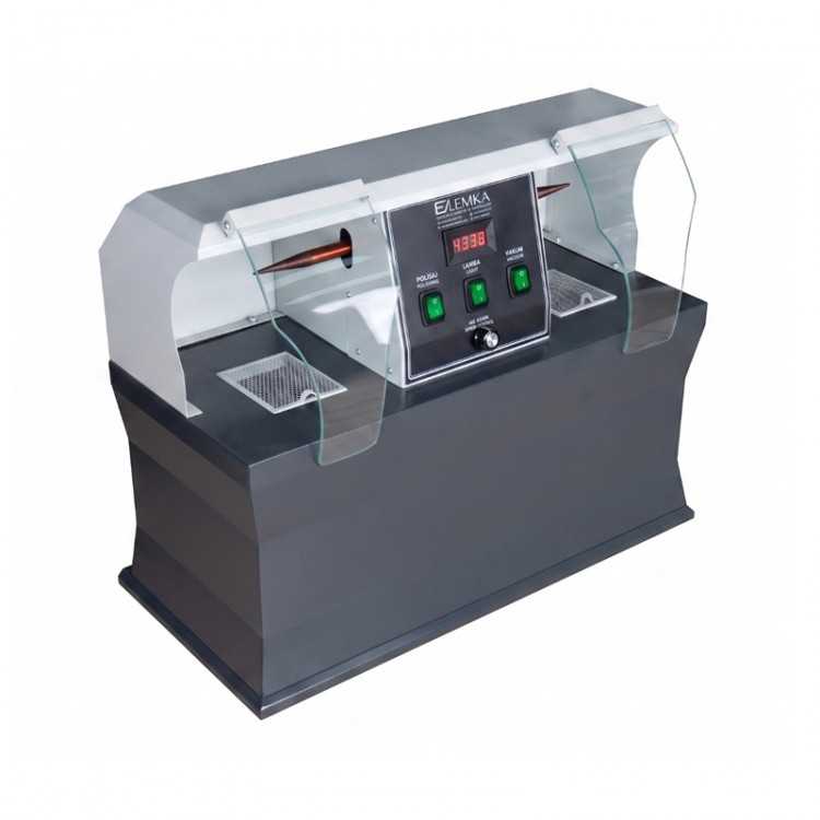 Machine de polissage compacte EK-2 vitesse variable – 2 postes – Aspi 2500 m³/h Machine de polissage compacte EK-2 vitesse variable – 2 postes – Aspi 2500 m³/h