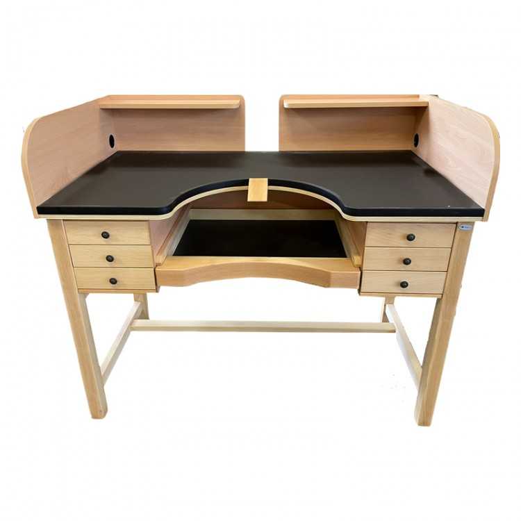 ETABLI DE SERTISSEUR SANS FOSSE 140X75XH93 - TOP NOIR FINGER PROOF ETABLI DE SERTISSEUR SANS FOSSE 140X75XH93 - TOP NOIR FINGER PROOF