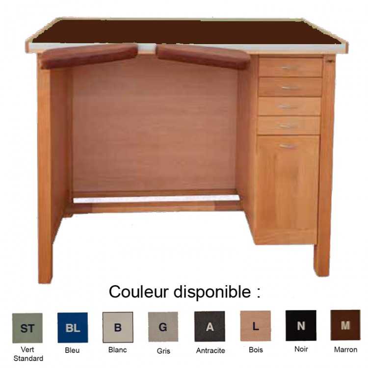 ETABLI HORLOGER 1 PLACE 4 TIROIRS/1 PLACARD L130x P60x H96 - Couleur marron ETABLI HORLOGER 1 PLACE 4 TIROIRS/1 PLACARD L130x P60x H96 - Couleur marron