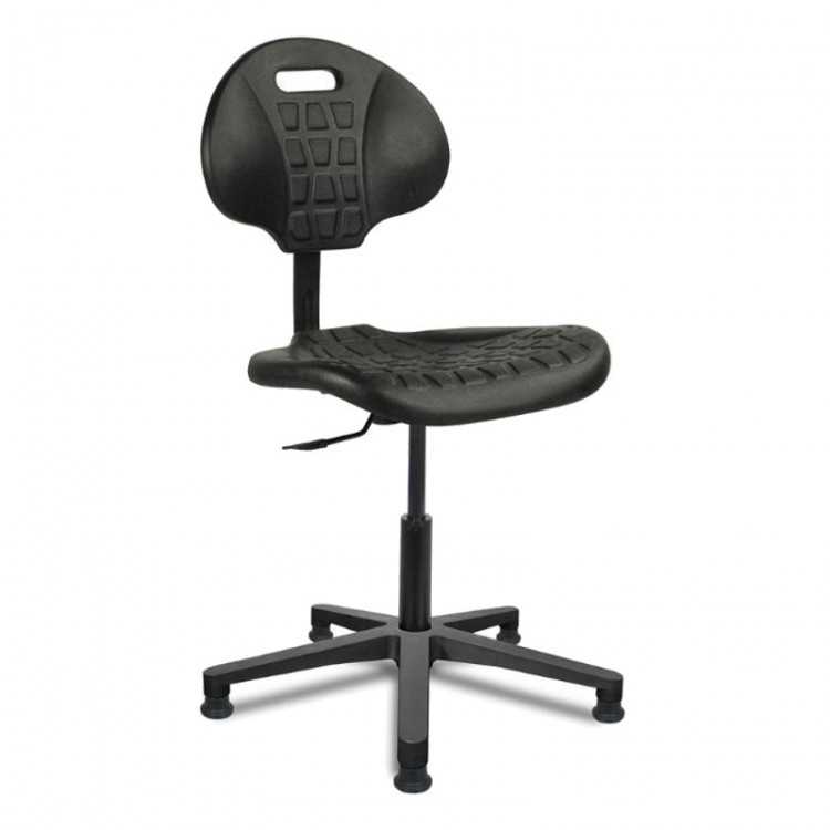 Chaise polyuréthane noir patins hauteur du gaz 41/50 cm (petit) Chaise polyuréthane noir patins hauteur du gaz 41/50 cm (petit)