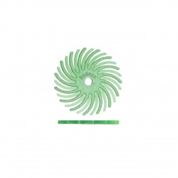 MEULETTE SUNBURST RADIAL VERTE 1µ ø16