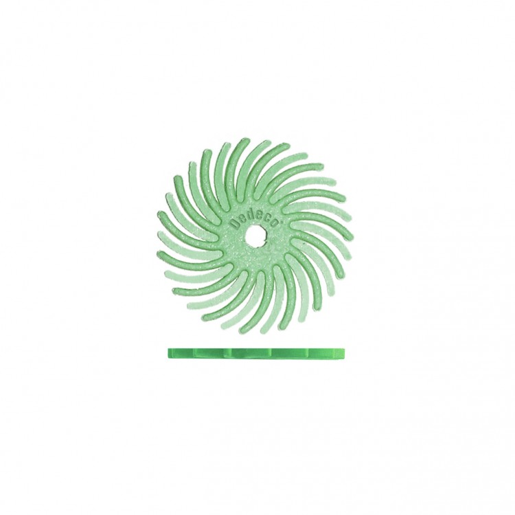 MEULETTE SUNBURST RADIAL VERTE 1µ ø16