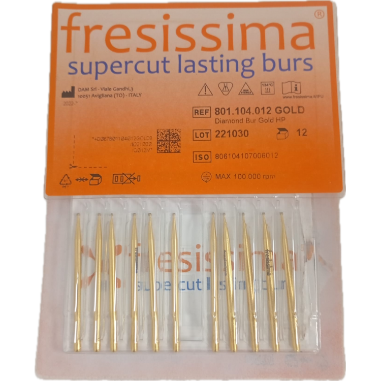 DESTOCKAGE- Fresissima FRAISE DIAMANTEE RONDE 801.104.012 GOLD