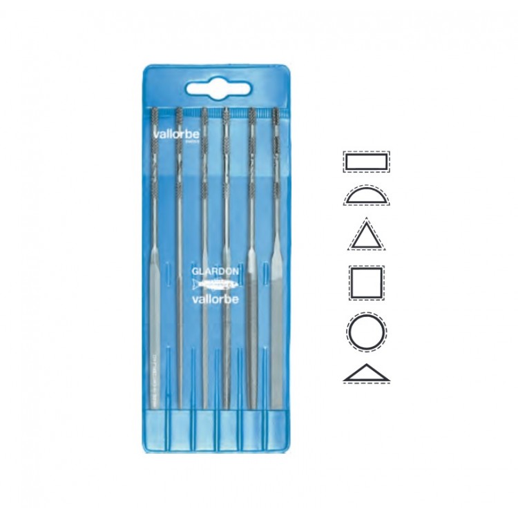 LIMES VALLORBE AIGUILLE ASSORTIES T0 L180 JEU DE 6 LIMES VALLORBE AIGUILLE ASSORTIES T0 L180 JEU DE 6