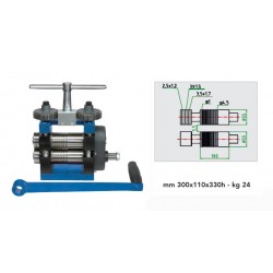 LAMINOIR ACIER ELF100R - PLAQUES + FILS 100MM + ROULETTE (SANS REDUCTEUR)