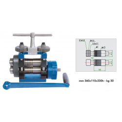 LAMINOIR ACIER ELF100RR - PLAQUES + FILS 100MM + ROULETTE (AVEC REDUCTEUR)