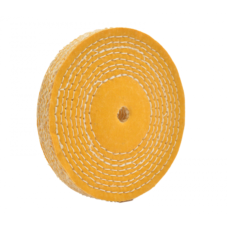 DISQUE COTON SISAL ø120 - ép. 20mm - alésage 6mm DISQUE COTON SISAL ø120 - ép. 20mm - alésage 6mm