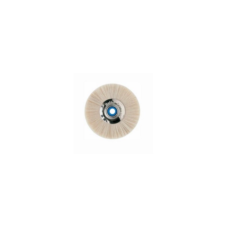 BROSSE CIRC. CHEVRE GRIS CENTRE METAL Ø48MM - HATHO BROSSE CIRC. CHEVRE GRIS CENTRE METAL Ø48MM - HATHO