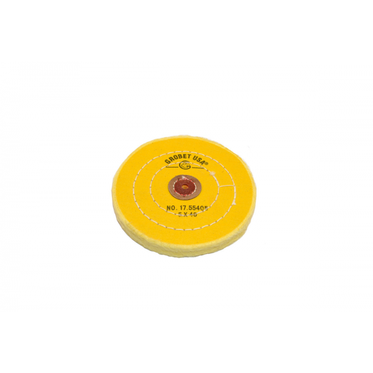 DISQUE TOILE COUSUE JAUNE Ø13CM X 40F