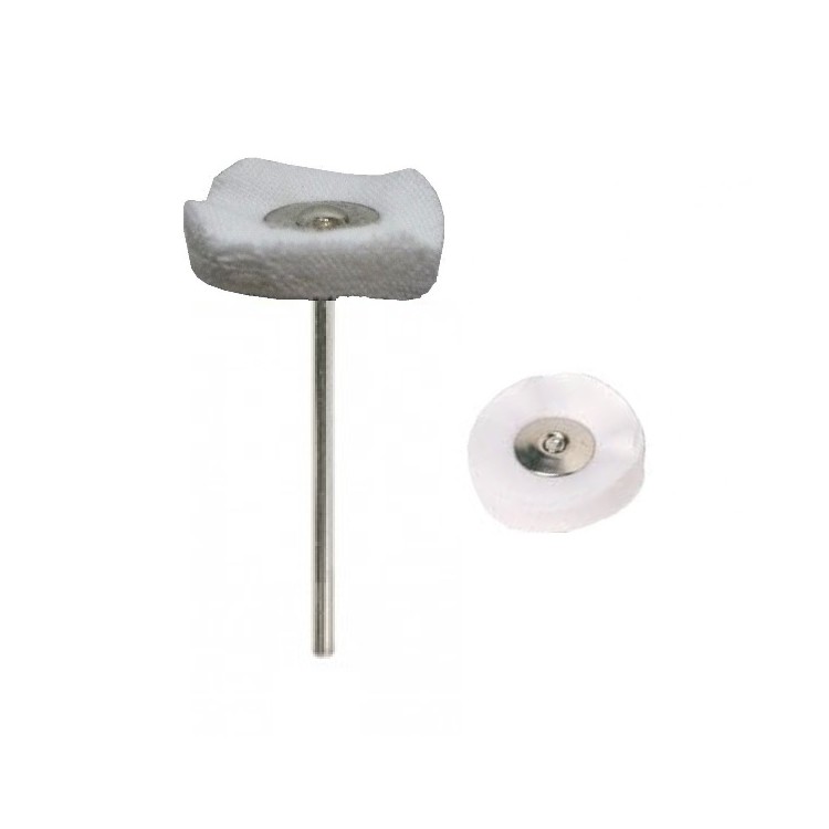BROSSETTE SUR TIGE TOILE BLANCHE Ø22MM