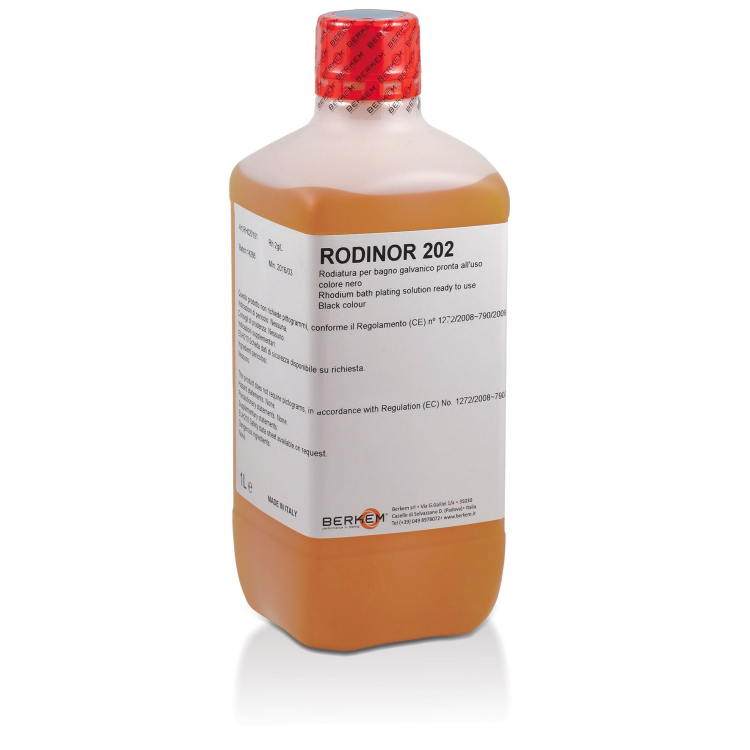 BAIN RHODIUM NOIR 2g/Litre prêt à l'emploi - BERKEM RODINOR 202 BAIN RHODIUM NOIR 2g/Litre prêt à l'emploi - BERKEM RODINOR 202