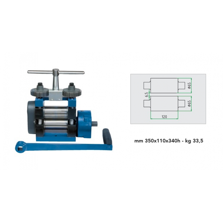 LAMINOIR ACIER EL120 - PLAQUES 120MM (AVEC REDUCTEUR)