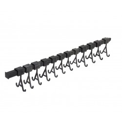 SUPPORT A ULTRASON TUBE - 12 DOUBLE CROCHETS POUR BAGUES - NOIR