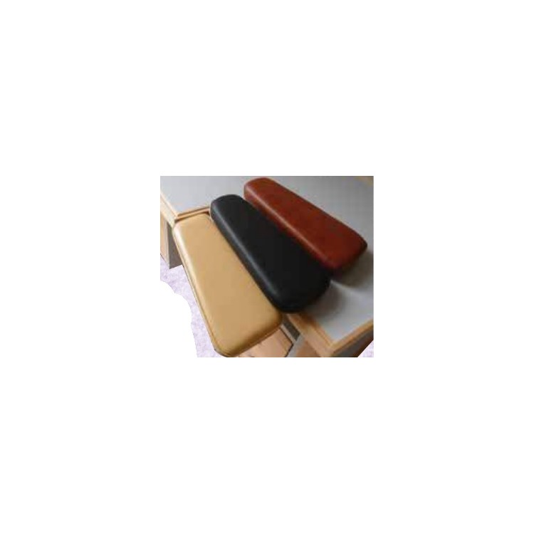 PAIRE D'ACCOUDOIRS FIXES EN CUIR POUR ETABLI D'HORLOGERS PAIRE D'ACCOUDOIRS FIXES EN CUIR POUR ETABLI D'HORLOGERS