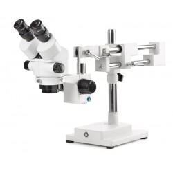 ENSEMBLE BINOCULAIRE TETE + PIED DOUBLE ARTICULATION + OBJECTIF X0.75 - EUROMEX