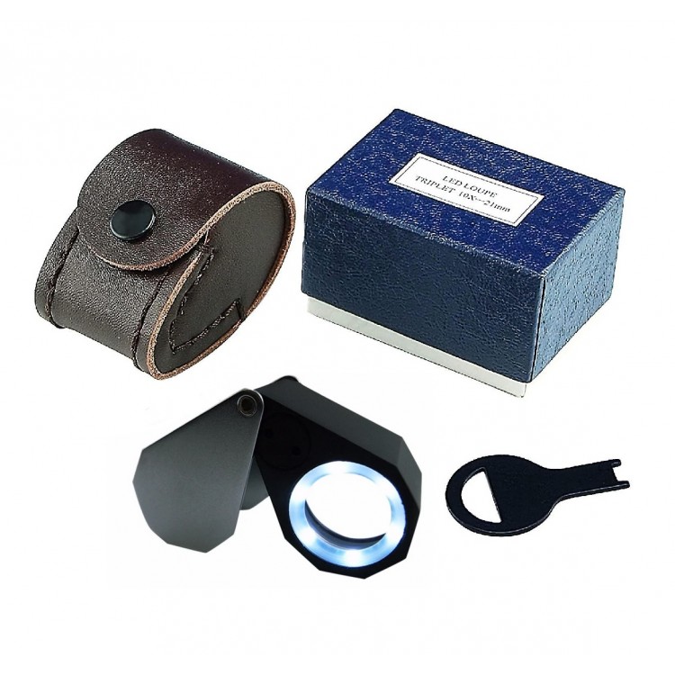 LOUPE LED 10X ACHROMATIQUE APLANETIQUE LOUPE LED 10X ACHROMATIQUE APLANETIQUE