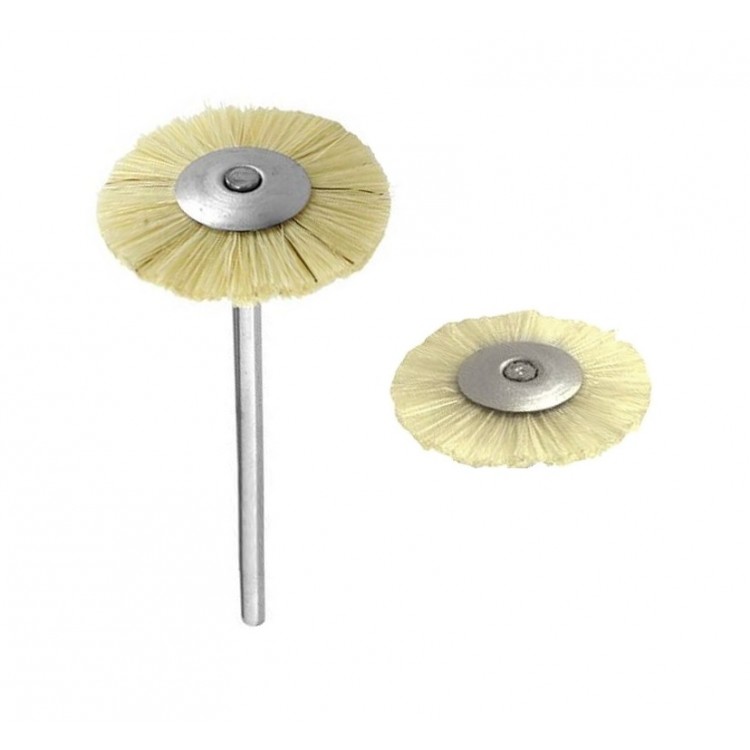 BROSSETTES SUR TIGE - SOIE BLANCHE BROSSETTES SUR TIGE - SOIE BLANCHE