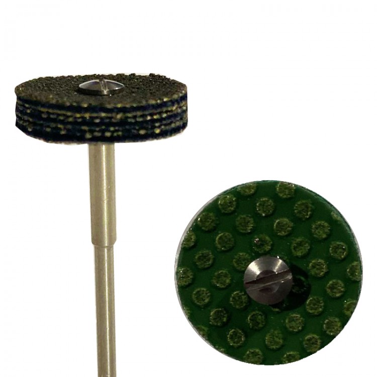 Meulette sur tige diamantée effet satiné Meulette sur tige diamantée effet satiné