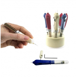 STYLO DE GUIDAGE RECHARGEABLE POUR FIL DE METAL D'APPORT