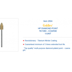 FRAISE DIAMANTEE GOLDIES 2504 COARSE FRAISE DIAMANTEE GOLDIES 2504 COARSE