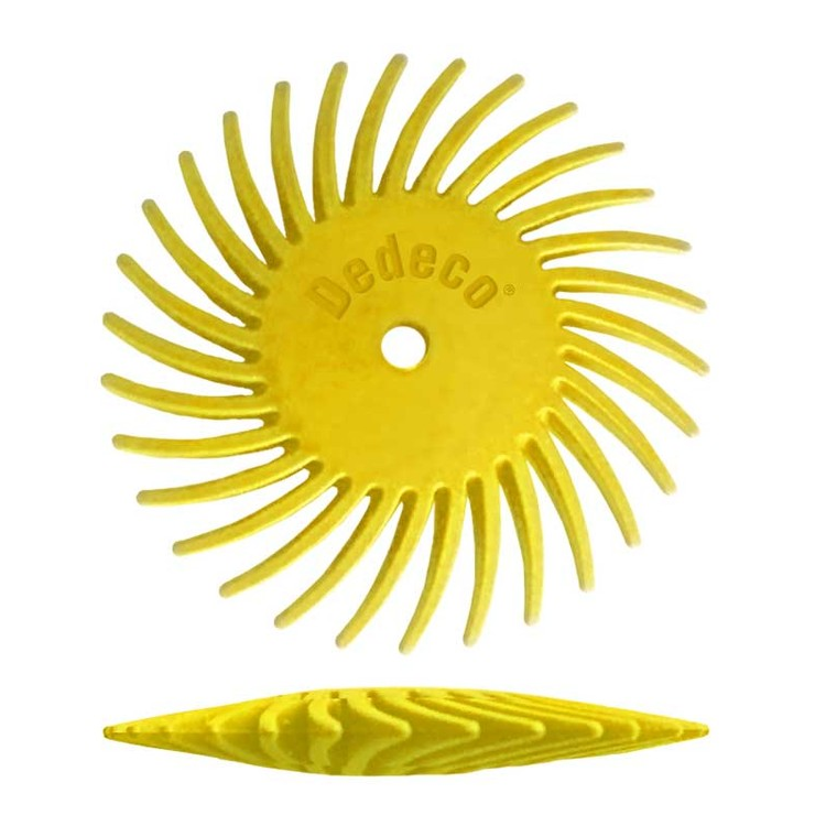 MEULETTE SUNBURST KNIFE-EDGE JAUNE G.80 ø22