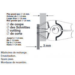 MACHOIRE RECHANGE PINCE CASTING BERGEON 6599/L