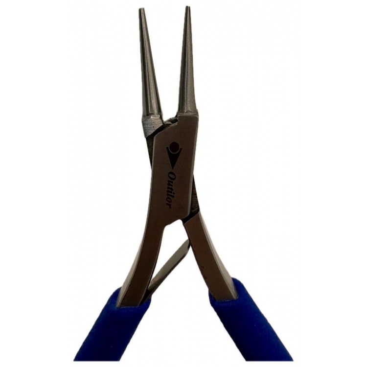 PINCE BECS RONDS ULTRA-FINS - MANCHE BLEU OUTILOR