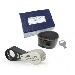 LOUPE LED + UV 10X ACHROMATIQUE APLANETIQUE