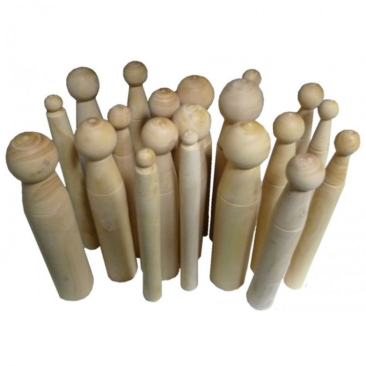 GRANDES BOUTEROLLES BOIS JEU DE 20 (6 A 25)