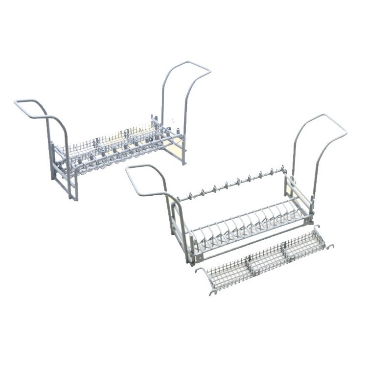 SUPPORT PANIER ET CROCHETS POUR ULTRASON - REVETEMENT PVC SUPPORT PANIER ET CROCHETS POUR ULTRASON - REVETEMENT PVC